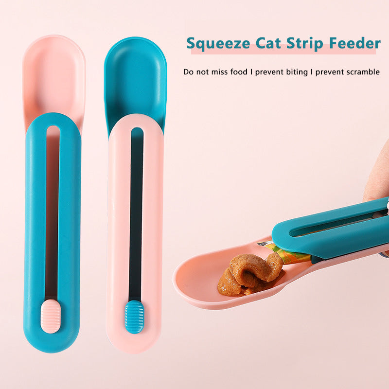 Cat Strip Squeezer Feeding Spoon 1
