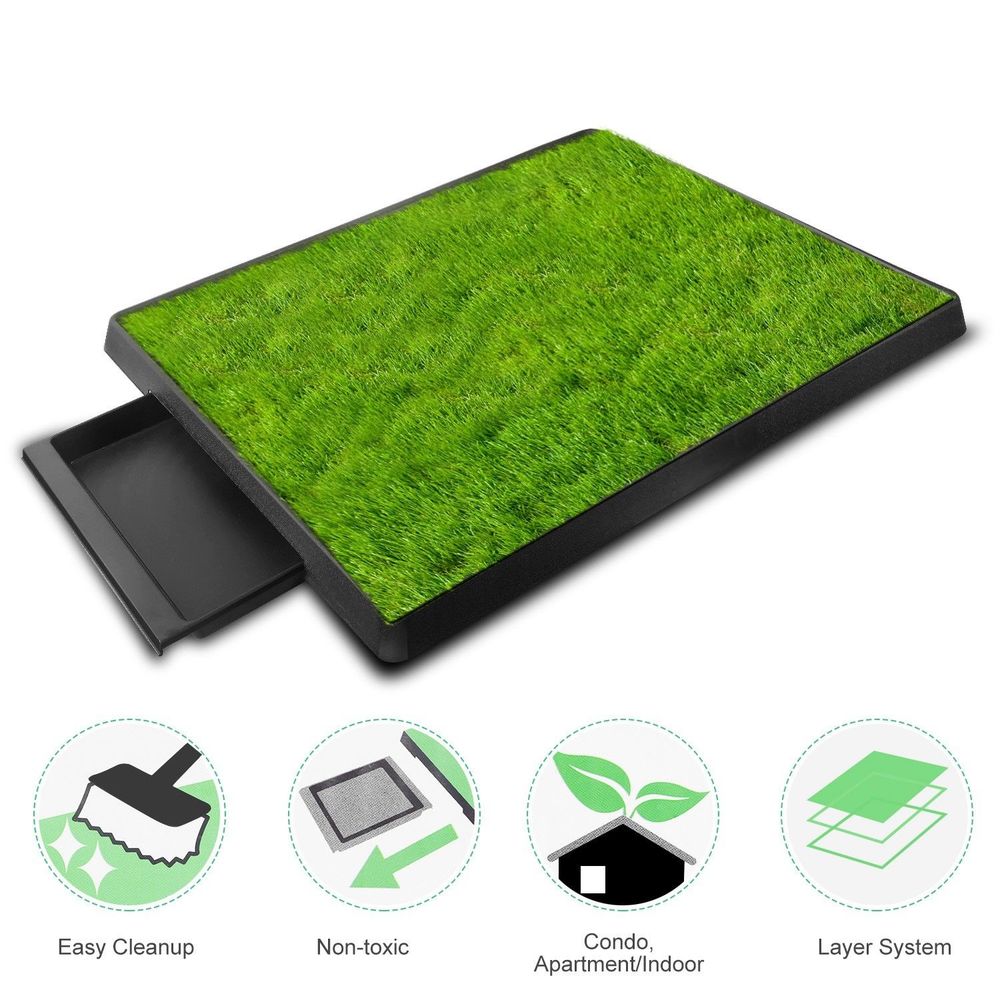 Pet Toilet Trainer Grass Mat for Puppy Potty Training - Main Image 3