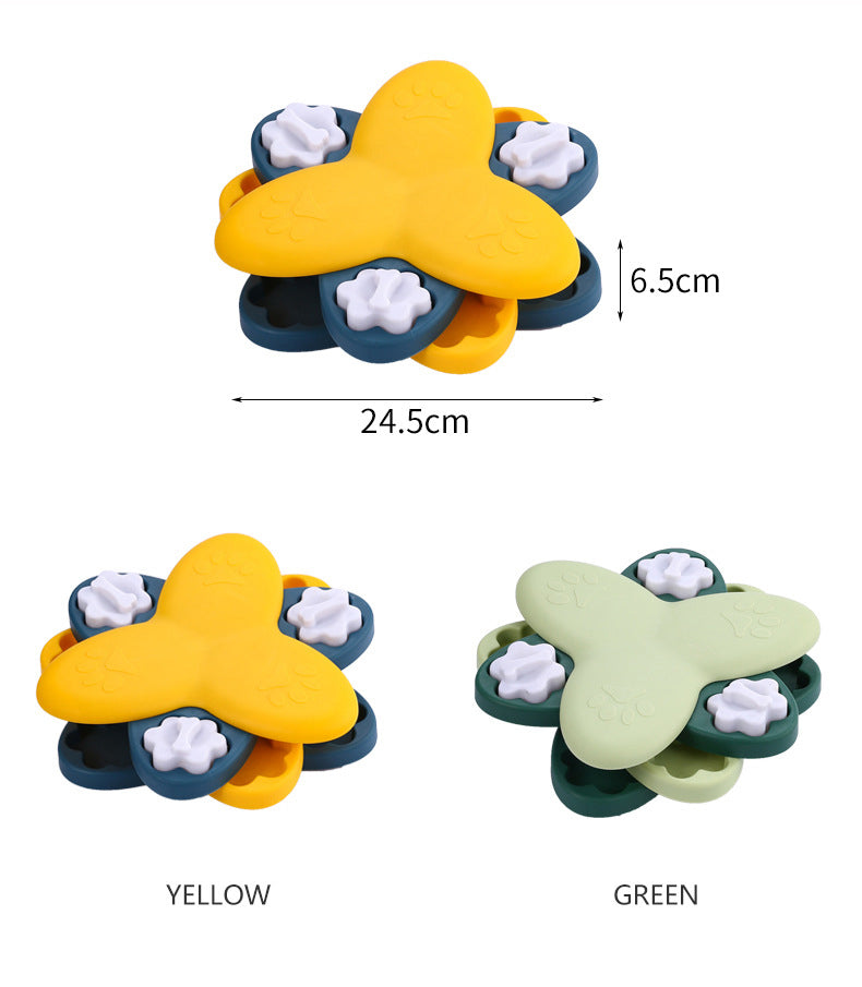 Dog Spin Puzzle Toys Size Yellow