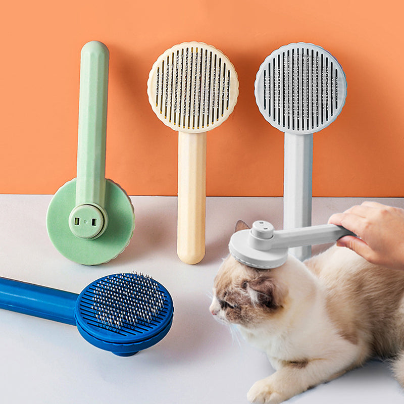Pet Cat Brush Self Cleaning Slicker Brush for Cats Dogs - main Image 1