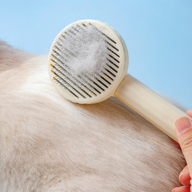 Pet Cat Brush Self Cleaning Slicker Brush for Cats Dogs - main Image 4